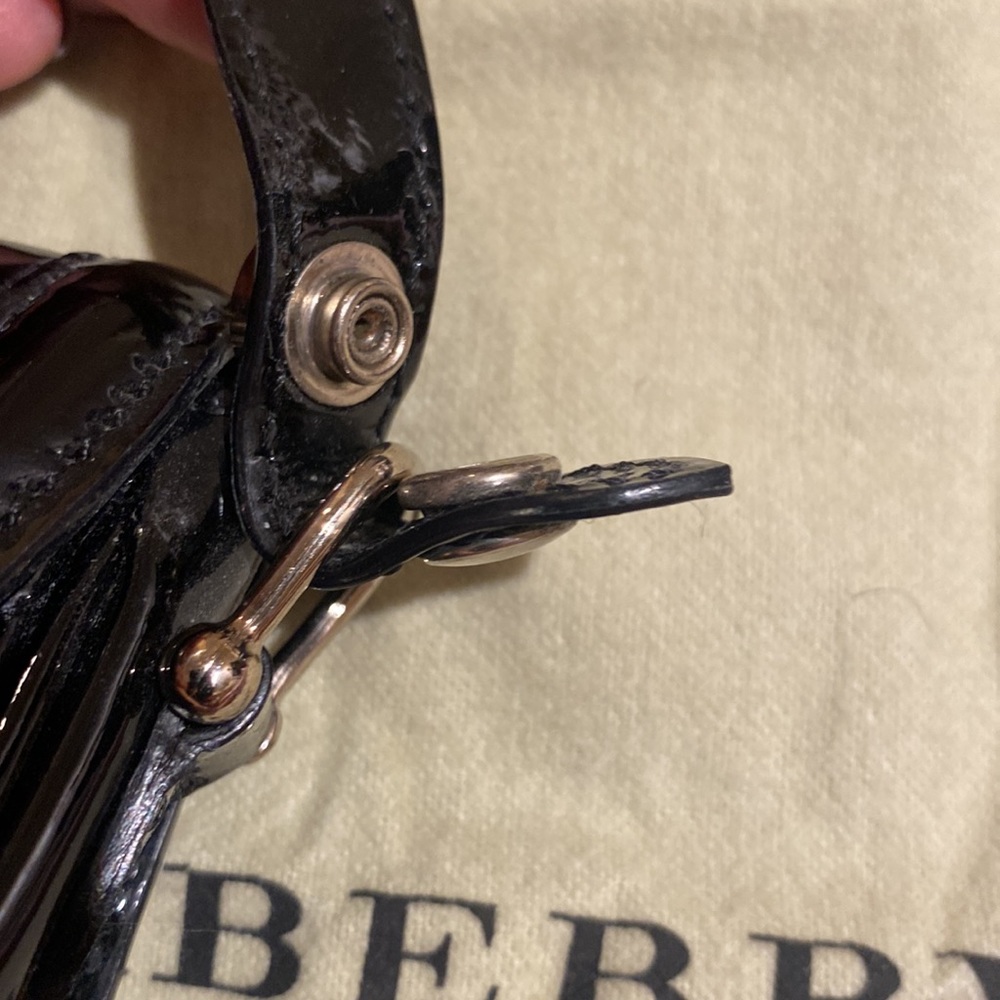 Burberry Quilted Patent Leather Crossbody Bag - Picture 15 of 16